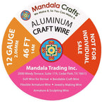 Mandala Crafts 12 Gauge Rose Gold Tone Combo Anodized Aluminum Craft Wire | 276 - Image 3