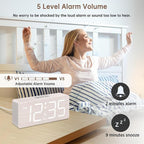 DreamSky Wooden Digital Alarm Clock - Image 3
