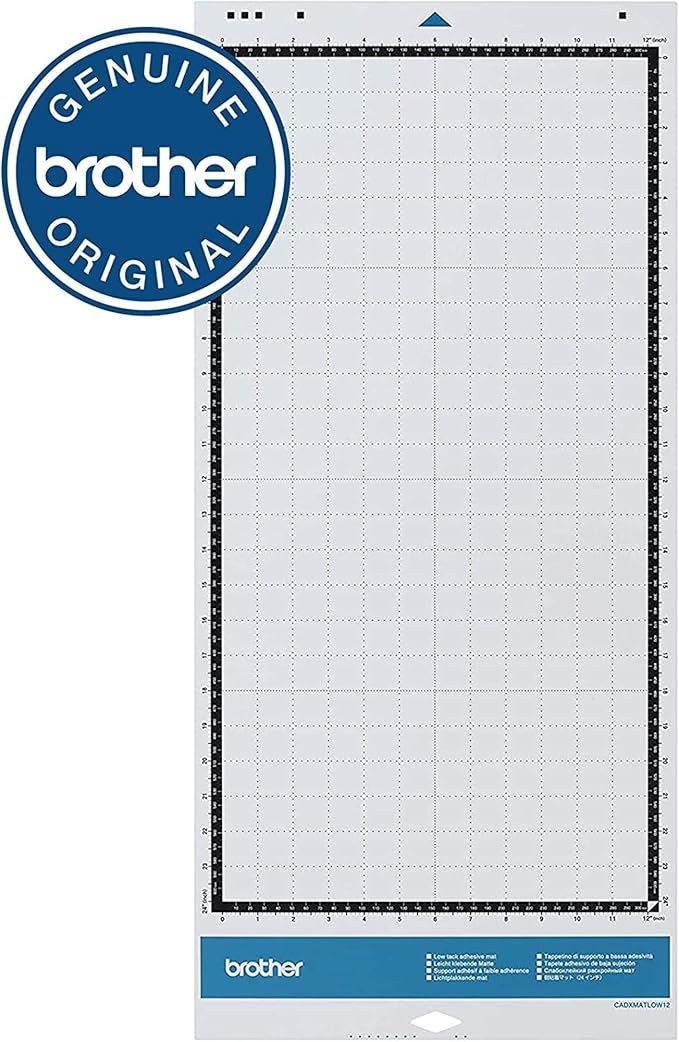 Brother ScanNCut DX Mat CADXMATLOW24, Large 12" x 24" Low Tack Adhesive - Image 4