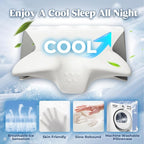 Cervical Pillow for Neck Pain Relief, Cooling Contour Memory Foam Pillows - Image 3