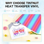 Tintnut Purple Blue Gradient Heat Transfer Vinyl Roll, easy cut & weed - Image 3