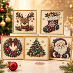 DIY Christmas Pearl Diamond Art Painting Kit, Cute Santa Elk Christmas Pearl - Image 7