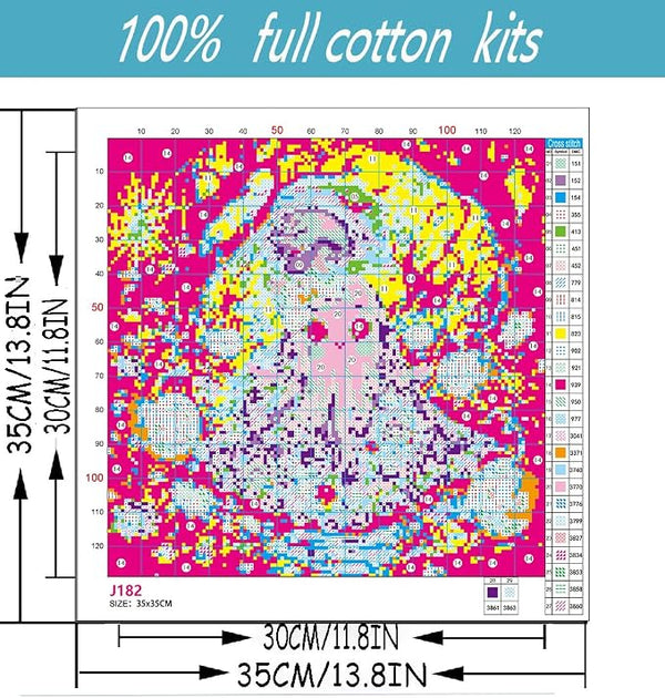 Halloween Pumpkin Stamped Cross Stitch Kits - Image 2