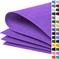 Purple Large Felt Fabric 36" x 36", 1mm Stiff Felt Sheet, Nonwoven Fabric by ZANEXIR