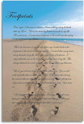 Zapeeitt Footprints in The Sand Poetry Poster Art Print Canvas Wall Art Kitchen by Unknown