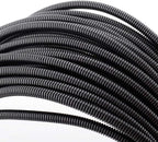 ZhiYo 100 FT 1/4" Wire Loom Split Tubing Auto Wire Conduit | Flexible Cover by ZhiYo