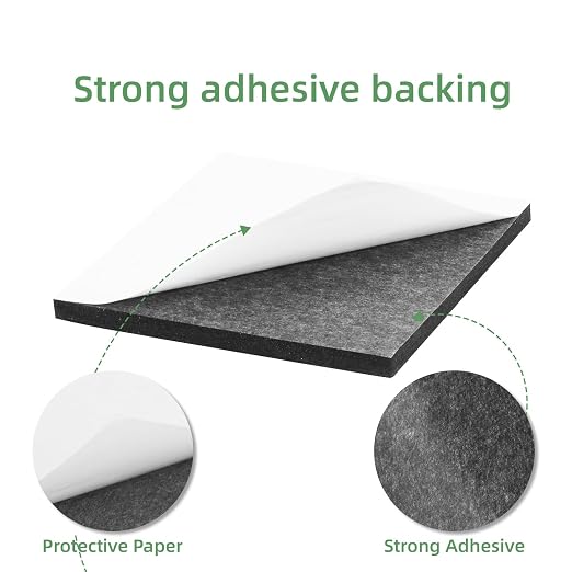 8Pcs Black EVA Foam Pad 4in x 4in x 1/4in High Density Closed Cell Foam Sheet - Image 3