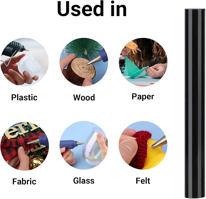 72 Pack Black Hot Glue Sticks, Decoration, Car Dent Repair, Gluing Project - Image 2