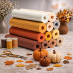 Large Stiff Felt Sheets 8"x35" – 12 Assorted Colors Felt Fabric Bundle Pack - Image 5