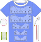 Tshirt Ruler Guide for Vinyl Alignment, T Shirt Rulers to Center Designs by TIETOC