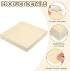 PATIKIL 10x10x1/4 Basswood Sheets - Image 3