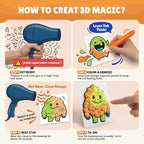 JoyCat Puffy Velvet Markers for Kids, 10-Color Heat-Activated Puffy Paint - Image 8
