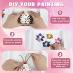 Fuyoooo 2 Sets DIY Vase Mosaic Painting Kit DIY Mosaic Arts and Craft Kits - Image 3