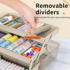 TERGOO 12.5in 3-Layer Multipurpose Craft Organizers and Storage - Image 3