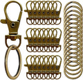 100 Pcs Keychain Hooks with Key Rings, Keychain Clip Hooks with Rings by Segauin