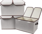 Foldable Fabric Storage Box, 16.5 x 11.8 x 9.8 inches, by TCbelosion