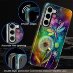 for Samsung Galaxy S23 Plus Case, Dragonfly Dandelion Colorful Pattern Glossy 2 - Image 5