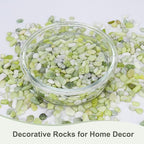 Pulovin 10 lbs Jade Pebbles for Indoor Plants, Decorative Pebbles for Bamboo - Image 4