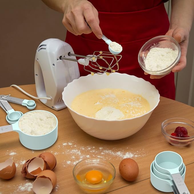 Measuring Cups & Spoons Set, Stackable Cups and Spoons | Nesting Measure Cups - Image 7