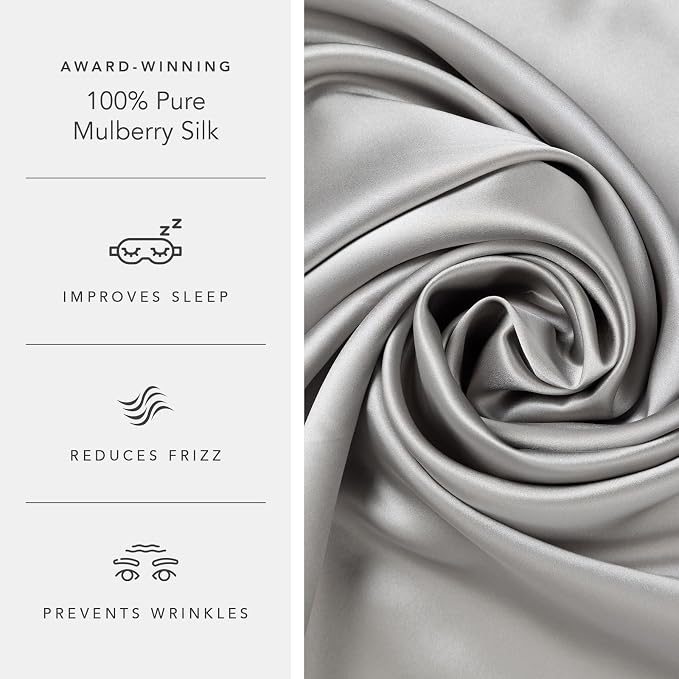 Fishers Finery 30mm 100% Pure Mulberry Silk Pillowcase 2 Pack, Quality Tested - Image 5