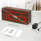DreamSky Wooden Digital Alarm Clock - Image 6