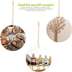 William Craft Unfinished Natural Wood Slices 20 Pcs 2.75-3.1 inch Wood Coaster - Image 4