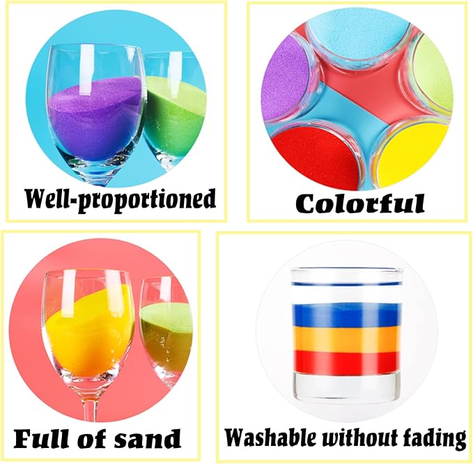 Guuozzli 36 PCS Art Sand Kit, DIY Scenic Sand Painting & Wedding Decoration - Image 4