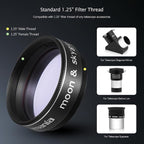 Astromania Moon Skyglow Filter for Telescope 1.25 Inch Lunar Filters | - Image 4
