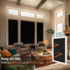 Kromapolis Blackout Window Privacy Film Total Light Blocking Room Darkening - Image 3