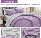 MUXHOMO 7 Pieces Full Comforter Set, Reversible Bed in a Bag Full Size - Image 3
