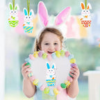 Fennoral 12 Pack Bunny Craft for Kids Make You Own Rabbit Foam Stickers - Image 6