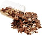 Mandala Crafts 6mm Flat Round Brown Sequins by MandalaCrafts