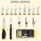 Exacto Knife Set, Precision Craft Hobby Knife Kit, - Image 3