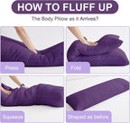 DOWNCOOL Large Body Pillow Insert- Breathable Full Body Pillow - Image 4