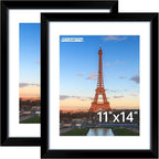 FIXSMITH 11x14 Picture Frame, Display Pictures 8x10 by FIXSMITH