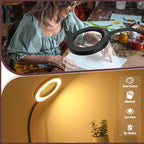 10X Magnifying Glass with Light and Stand, 16.5in Flexible Goose-Neck, 5 Color - Image 6