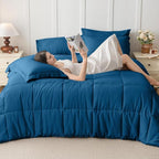 JOLLYVOGUE Full Comforter Set, Ultra-Soft Bed in a Bag Full Size 7 Pieces - Image 7