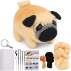 QMNNMA Needle Felting Kits for Beginners, Pug Wool Felting Kit | Needle Felting by Qmnnma