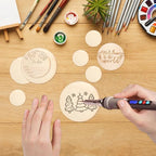 450 Pieces Unfinished Wood Circles - Image 7
