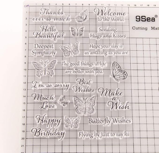 Butterflies Clear Stamps Silicone Stamp Cards - Image 7