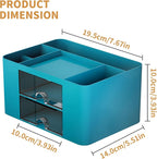 Marbrasse Pen Organizer with 2 Drawer, Desk Organizers and Accessories with 5 - Image 4