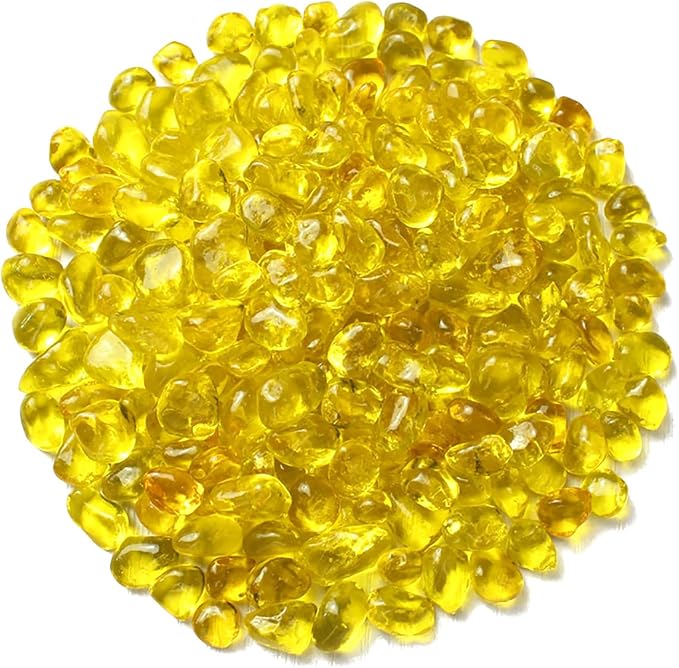 Glass Stones, 1Lb/460g Irregular Sea Glass Pebbles Non-Toxic Artificial by WAYBER