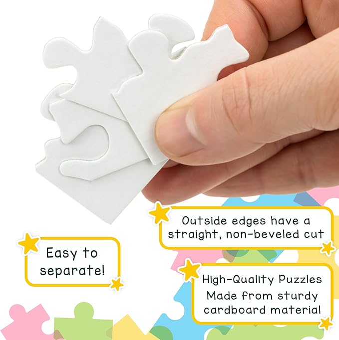 Hygloss 8 Blank Heart Puzzles - Image 5