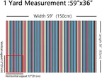 Mexican Serape Turquoise Fabric by The Yard, Watercolor Colorful Stripes - Image 2