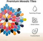1.1lb Ceramic Mosaic Tiles, Mixed Colour Ceramic Mosaic Pieces - Image 5