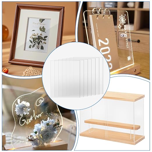 TKOnline 7 PCS Plexiglass Sheets, Invitations, Poster Frames Plastic Board - Image 4