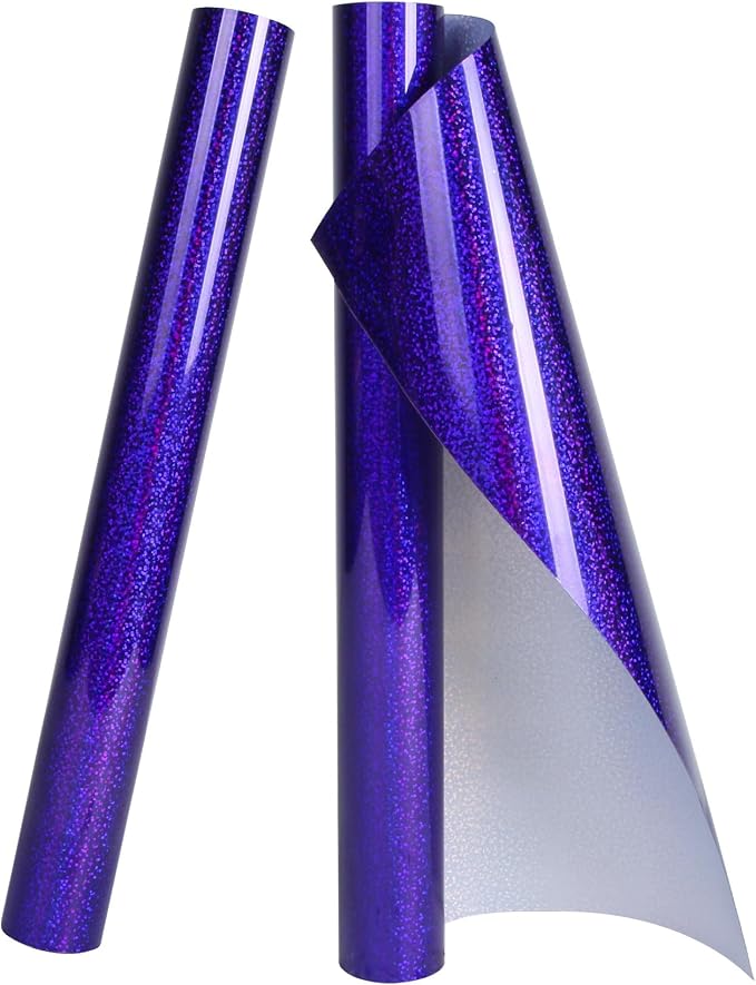 TORC Navy Blue Holographic HTV Heat Transfer Vinyl Roll 12 in x 10 ft Iron-on by TORC