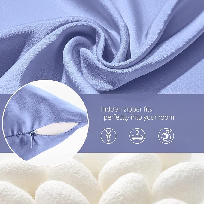 Silk Pillow Cases 2 Pack Mulberry Silk Pillow Cases Soft Breathable Both Sided - Image 6