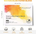 Fuumuui 11×15 Watercolor Paper Block, Textured Rough 100% Cotton Watercolor - Image 6