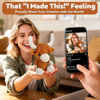 Faircosy Learn to Crochet Beginner Kit: All in One Highland Cow Crochet DIY Kit - Image 4